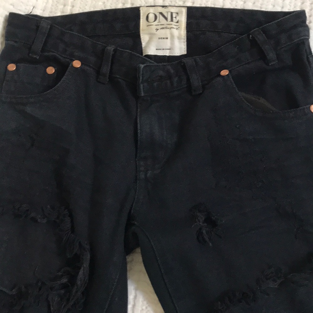 One Teaspoon Freebird trashed jeans
